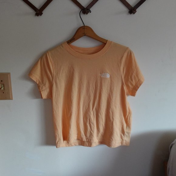 The North Face Tops - North Face Cropped Top Short Sleeve Peach Large Women's